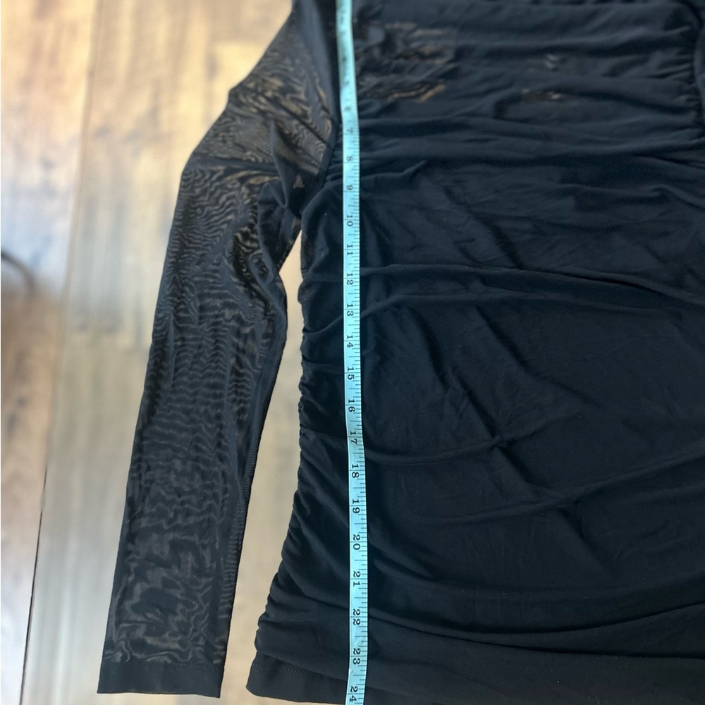 Elegant Black Long Sleeve Women's Top - Picture 10 of 16